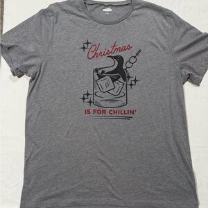 Old Navy Gray Graphic Tee